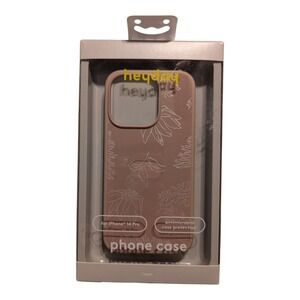 F5.‎ Heyday Phone Case For Apple iPhone 14 Pro - Warm Taupe With White Flowers